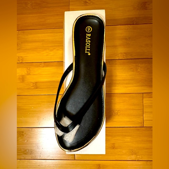 New - Rasolli Slip On Flat Flip Flops Women's - Size 9 - Picture 3 of 8